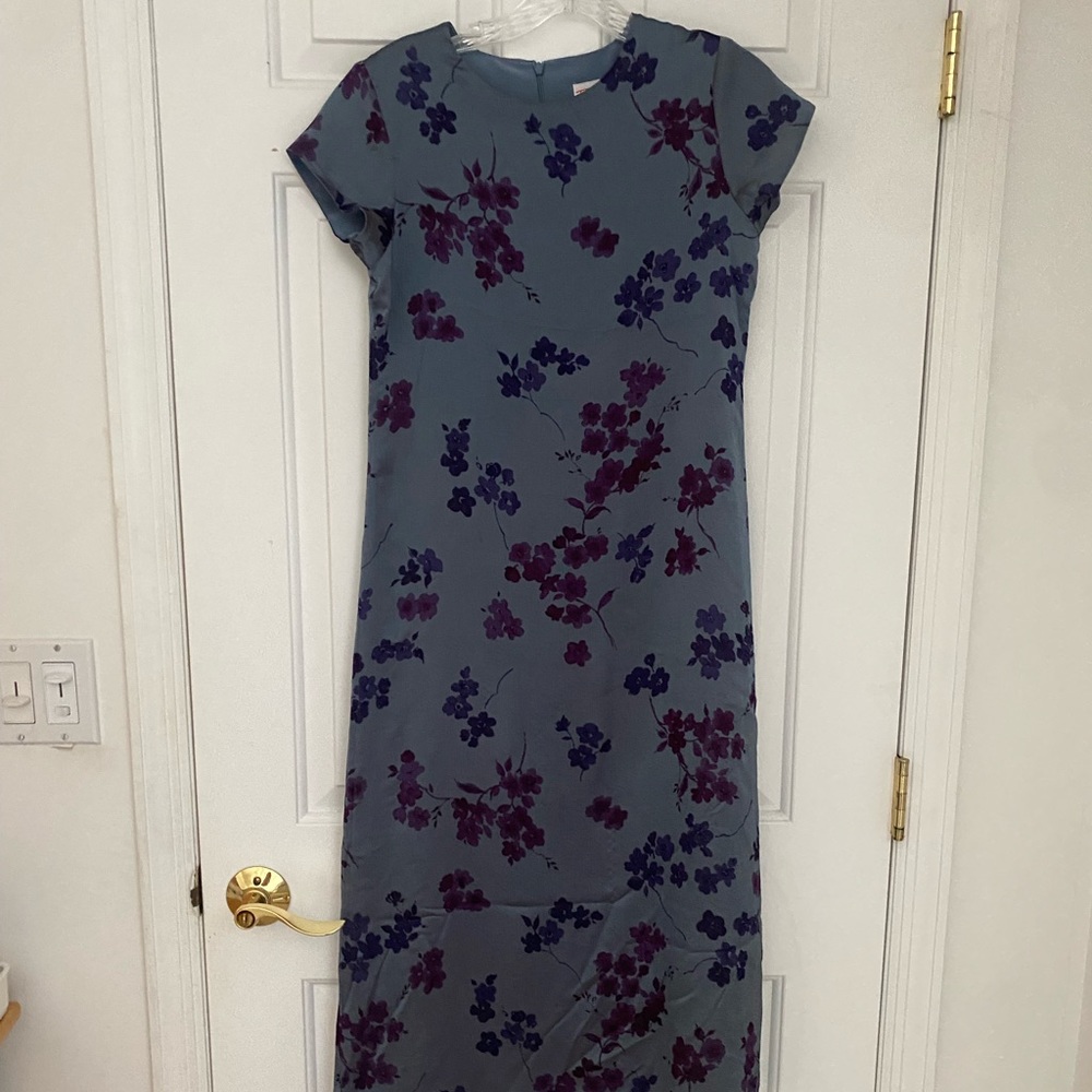 Talbots Kids Iridescent Dress with Flowers